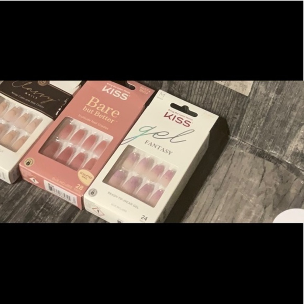 Kiss Artificial Nail Kits‎ 3pc set bundle NEW